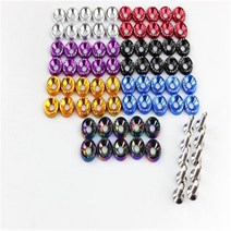 튜닝용품 10PCS 스쿠터 패스너 나사 듀얼 트론에 대 한 핸들 바 와셔 1 2 3 천둥 Eagel 울트라 제로 9 부품, 07 Black, 07 Black