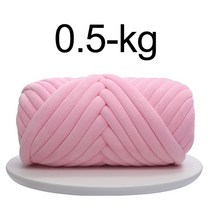 면실 원사 소모사 1KG 1000g 벨벳 청키 두꺼운 슈퍼 부피가 큰 손 면화 DIY 팔 로빙 방적사 담요, [24] 500g