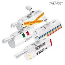 더볼트 2in1 디자인보조배터리 일체형 미니 도킹형 보조배터리 아이폰 갤럭시 8핀 C타입 5000mAh, C타입(갤럭시), 오줄 무지개