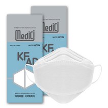 (국산) 여름용 메디치 KF-AD 비말 차단용 마스크(10매입) 100매 귀편한 숨편한 보풀없는