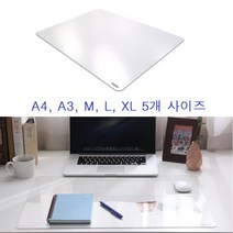 국산 GjB 투명판 커팅매트 고무판 책상 깔판 칼질 보호 데스크매트 사무용 미술 오리기 제도 작업 쿠션 부드러운 소프트 유리대용 논슬립 오염방지 패드 A4 A3 M L XL