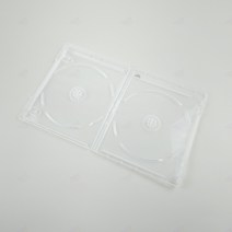 연질 블루레이 CD 케이스 씨디 보관함 반투명 DVD 앨범 보관 보호 케이스 1P 화이트더블