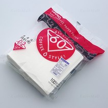 하리오 커피 필터 VCF-02-100W (1~4잔용) 100매, 단품
