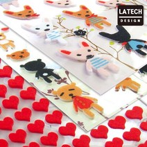 펠트스티커/입체스티커/데코스티커/다이어리스티커/꾸미기스티커/장식스티커, 825 전선위의참새