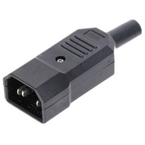 IEC320 C14 C13 전기 AC 소켓 3 암 수 입구 플러그 커넥터 3 핀 소켓 장착, 4