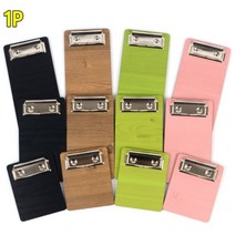 메뉴판 영수증 빌지 우드 클립 보드 판떼기 간이 계산서 거래 명세서 전표 종이 세금 바인더 만들기 판때기 종이판 커피 호프집 빌지판, 색상/사이즈, 110/연두