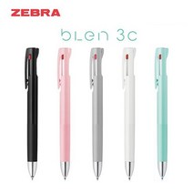 제브라 블렌 3색볼펜 BLEN (진동을 줄인), 0.7mm 블랙