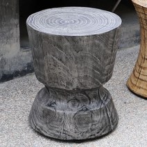 오래된 원목 스툴 느릅나무 인테리어 소형 간이 의자 통나무 고재 원형 카페, 4 PD C190114