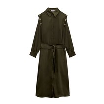 ZARA 아일렛 디테일 셔츠 원피스 드레스 7484121