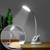 케이알글로벌충전식 LED 클립램프 터치식 스탠드 램프빠른배송, 충전식 LED클립스탠드WX08 화이트