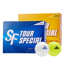 던롭코리아 정품 SF 투어 스페셜 골프볼 2피스 12구, 화이트