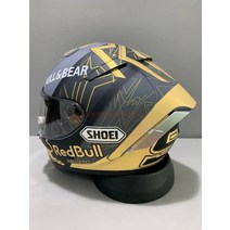 남녀 공용 헬멧 골드 개미 사계절 전체 남성 여성 SHOEI X-14 ABS 보호, 12 Golden lens 4_03 XL