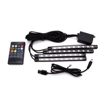 차량용 RGB LED풋등 17cm 36LED (USB형 시거잭형), 시거잭형