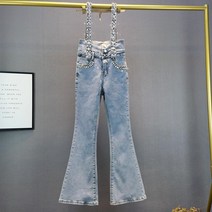 청멜빵슈트 상패 큐빅상감 바디슈트 데님 부츠컷 여성 트렌드 봄 여름옷 슬림핏 멜빵바지 2378279158