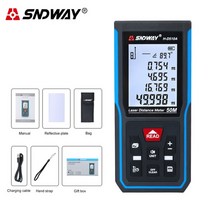 레이저자 laser distance meter 디지털 거리 측정기 100m 전자줄자, HD 시리즈, 1-120m