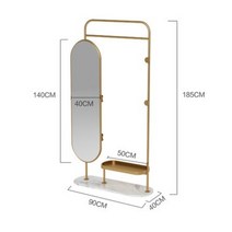 전신거울행거 이동식전신거울 매장 원목 벽 예쁜전신거울 전신 스탠드 인테리어전신거울, P