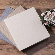 아이보리 무지 패브릭 커버 접착식 앨범 사진 성장 점착식 보관 고급형 초음파 수제 포토 북 입장권 스크랩 붙이는 부착식 접착 속지 내지 인화 태아 사진첩 일기