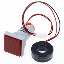 스퀘어 LED 디지털 전압계 및 전류계 전압 게이지 전류 측정기 AC 60-500V 0-100A D18 dropship, 02 Red Current Meters