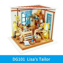 3D 입체퍼즐 puzzle 나무 조립 만들기 나무 미니어처 인형 집 : 수제 인형 집, dg101