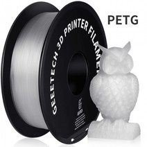 GEEETECH PETG PLA 3D 프린터 필라멘트 1kg 22LBS롤 175mm 003 흰색 검정색 다채로운 문구 소재 하이퀄리티, PETG 투명 _해외
