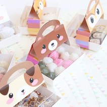 (MH) 민화 송편포장 떡 상자, 돼지