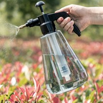 가정용 화분 원예용 농약 압축분무기 2L 정원 해청 소독 셀프 세차 방역 소독기, 블랙투명