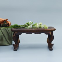 직사각 미니 개다리소반 원목 전통돌상 백일상 셀프 소품 호족반 우드 나무 30cm 300mm