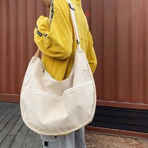코지 여자 4컬러 데일리 다용도포켓 미니멀 반달 골덴 크로스백
