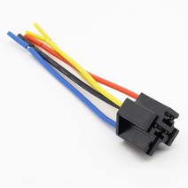 차량용 구리 볼드 5 플러그 핀 2cm 라인 길이 6.3mm 터미널 릴레이 베이스 소켓 베이클라이트 시트 개, 한개옵션0