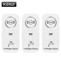 누수탐지기 휴대용 가스식 최신청음식 수도 수도배관 kerui 3pcs 알람 90db 음성 경고 무선 하우스 안전 홈 보안 알람 시스템, 3개