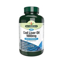 네이처 에이드 대구 간유 1000mg 180소프트겔 캡슐 고 의 을 위한 비타민 A와 D 오메가3 영국제