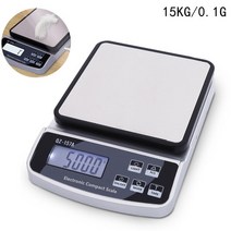 방수저울 손 가정용 산업용 공업용 15kg1g 전자 저울 usb 충전플러그인배터리 방수 주방 저울 커피 저울 디지털 베이킹 저울, 15kg