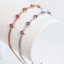 끌레르앤코 루블랑 클로버 링크 팔찌