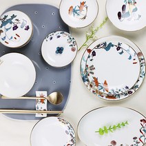 한국도자기본차이나 초충도 예단반상기세트 16pcs, 예단포장