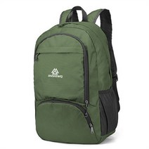 남여공용 백팩 접이식 가방 아웃도어 여행가방 등산가방 수납가방 대용량 배낭W202282815, 국방색
