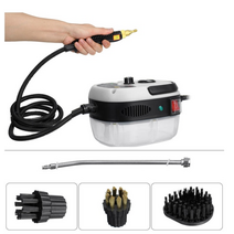 업소용 스팀청소기 무선스팀청소기 고압스팀청소기 고압스팀기 2500w 110v 220v 에어컨 용 및 온도 물 탱크가있는 주방 후드 자동차 클리너, 하얀, 에게