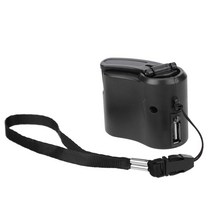 휴대용발전기 캠핑5.5V USB 핸드 크랭크 Dynamotor 야외 비상 발전기 수동 보조베터리 전화 충전 생존 공급, 03 Bla정확