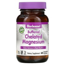 블루보넷 Nutrition 뉴트리션 완충형 킬레이트화 마그네슘 베지 캡슐 60정, 60 개
