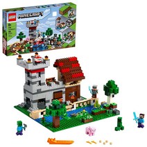 LEGO 마인크래프트 크래프트 박스 3.0 21161 마인크래프트 벽돌 건설 장난감 및 미니 피규어 성 및 농장 빌딩 세트 만 8세 이상 마인크래프트 플레이어를 위한 훌륭한 선, Frustration-Free Packaging