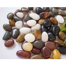 자연석 보석 조약돌 조경석 인테리어, 알록달록 6-8cm (3kg 포장)
