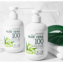 수아연 알로에베라 100 수딩젤 500ml 알로에/수딩/애프터선, 2개