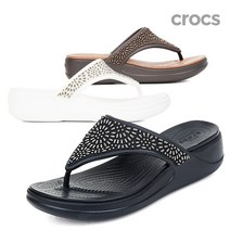 크록스 몬터레이 디아만테 웨지 플립 (206343-174)