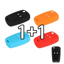 리미트 1+1 쉐보레 2버튼 폴딩키 올란도 크루즈5 아베오 트랙스 더넥스트스파크 스마트 키 실리콘 케이스, 스카이블루+스카이블루