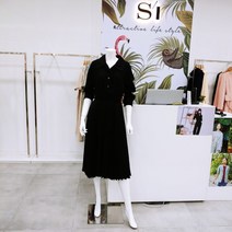 SI SI 고급스런 플리츠 주름 롱 원피스(ICSCO025050)