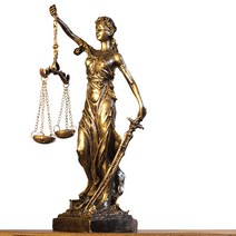 변호사 사무실 개업 선물 정의의 여신상 법원 소품, E