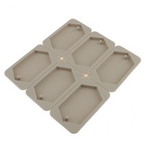 DAMMAIDDAO 실리콘으로 만든 주얼리 목걸이 팔찌 펜던트 수공예품 DIY 3개, 실리콘, 그레이