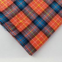 퍼플와이셔츠 플란넬 원단 폴리면 21S 선염 자카드 트윌 맷돌 모격 헝겊장난감 장식 천 4792974057, 주황색