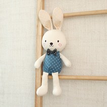 베베라온 오가닉 애착인형 토끼 두루, 블루