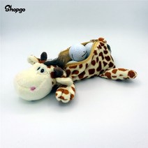 크기 6-7pcs 사랑스러운 동물 작은 골프 공 가방 매달려 지퍼 골프 가방 스포츠 용품 마스코트 참신 귀여운 선물, 기린 브라운