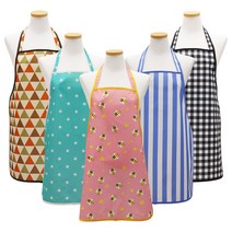(주)더해피 핸드메이드 성인용 앞치마 캐릭터 패턴 손님 주방 카페 턱받이, 05. 손님용목끈형앞치마_별빛레드
